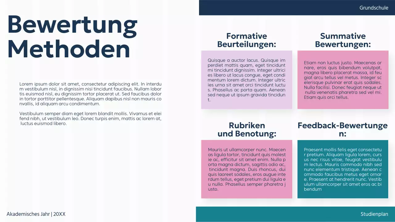 Lila Grün Einfarbig Basic Classroom Study Plan Präsentation