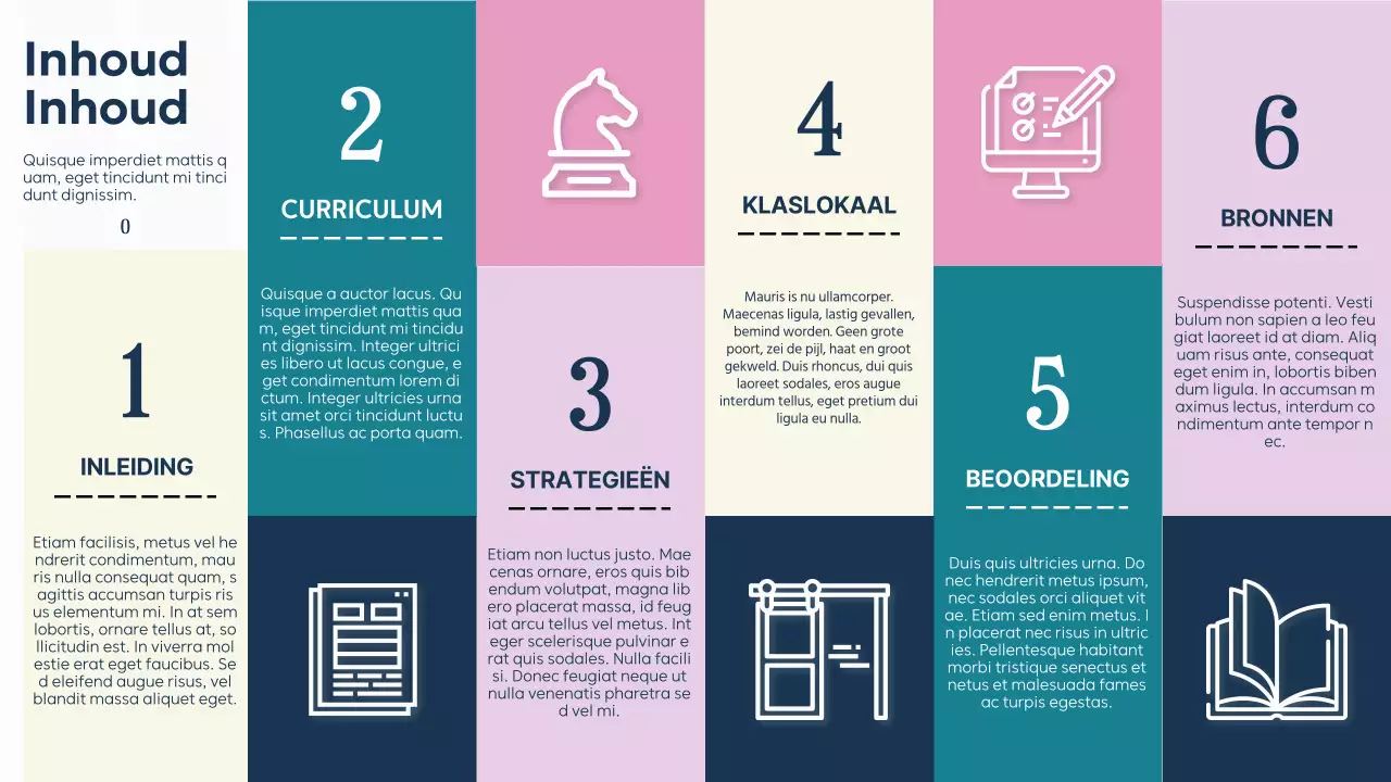 Purple Green Plain Basisleerplan voor klaslokalen Presentatie