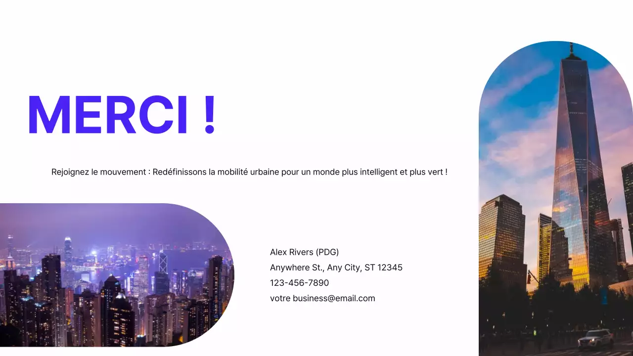 Pourpre Noir Moderne Minimal Pitch Deck proposition