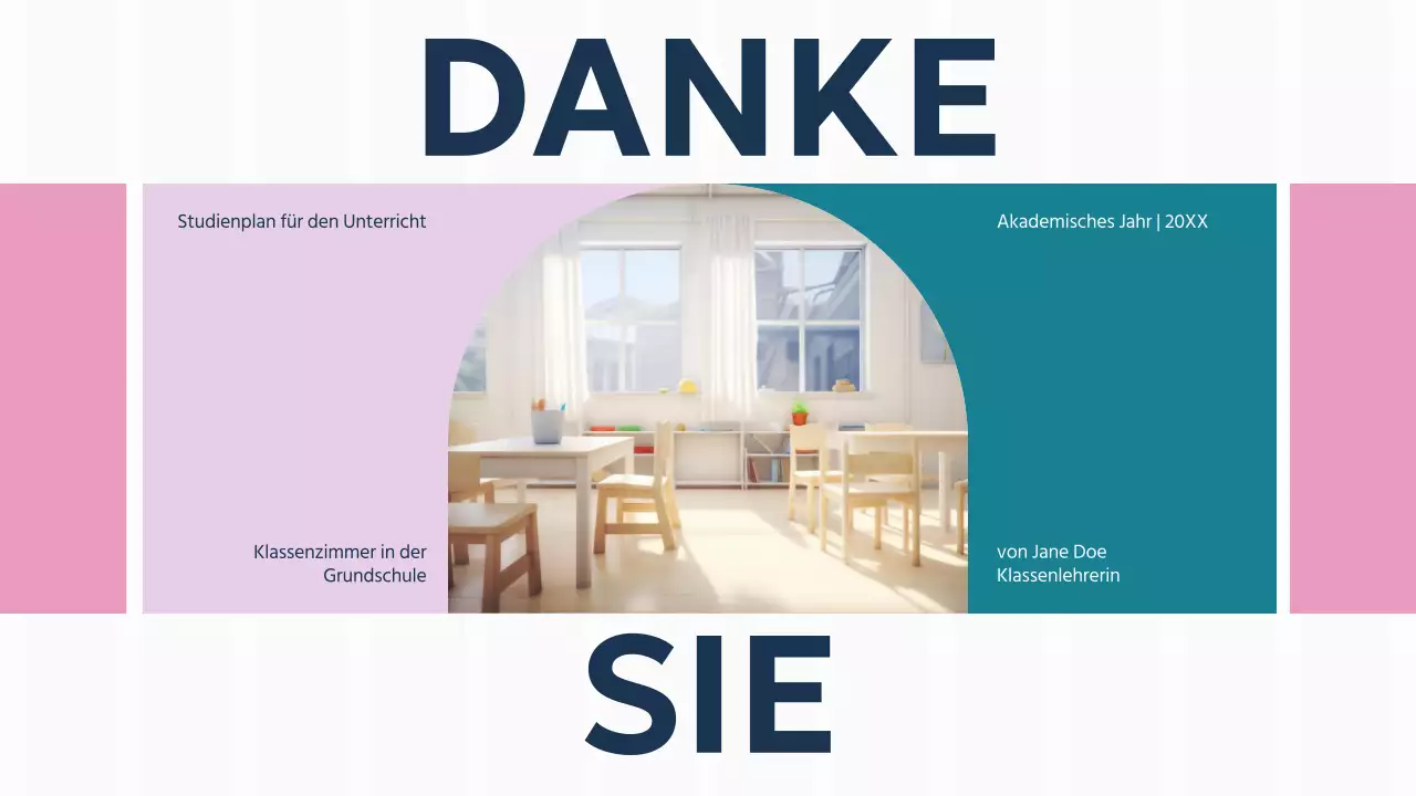 Lila Grün Einfarbig Basic Classroom Study Plan Präsentation