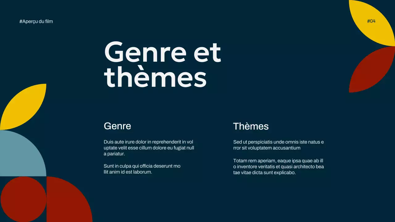 Ivory Navy Yellow Simple Minimal Pop Movie Overview Campaign