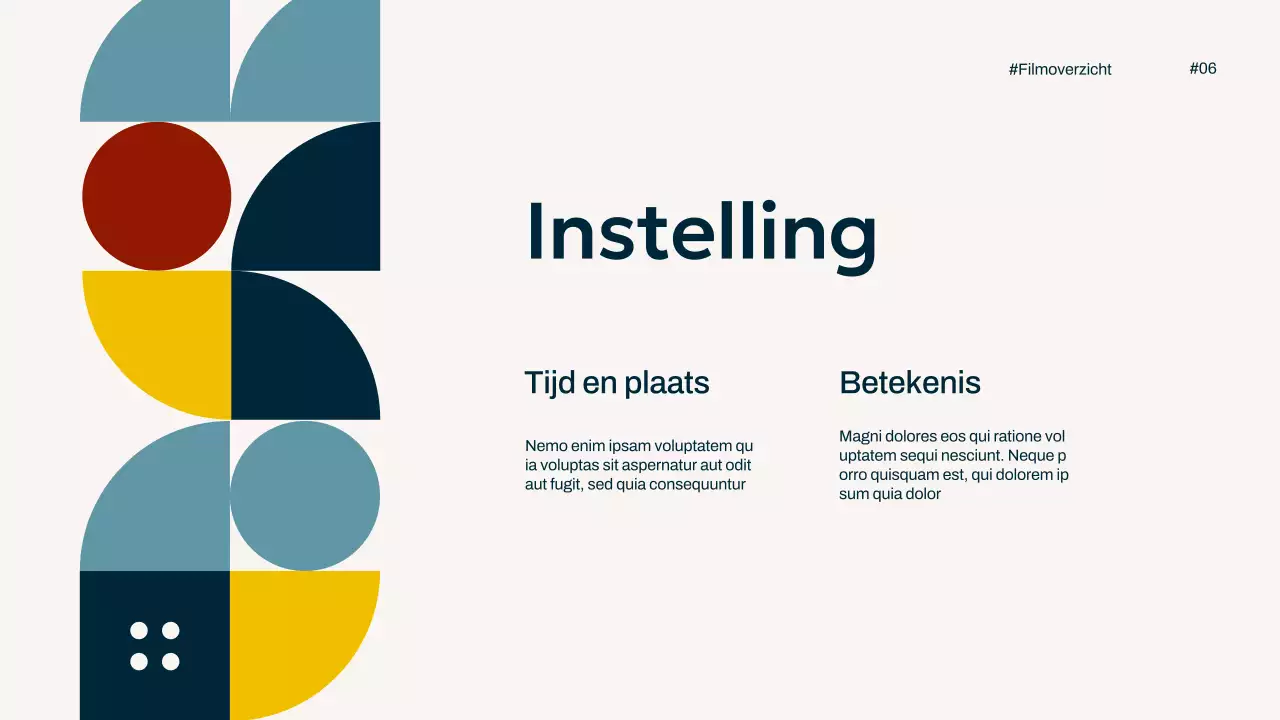 Ivory Navy Geel Eenvoudig Minimal Pop Film Overzicht Campagne