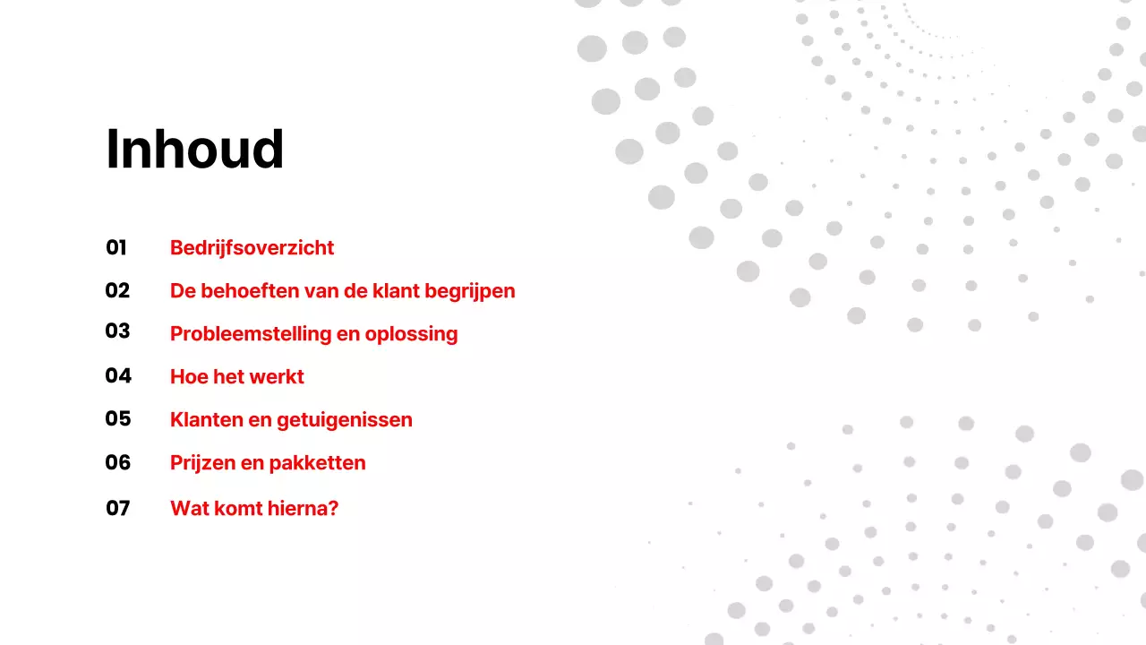 Rood Wit Moderne Gezondheidszorg Product Pitch