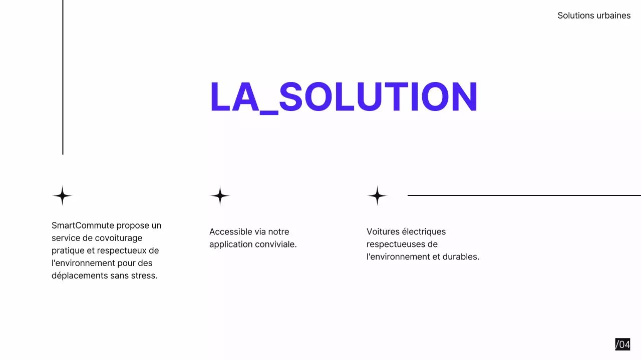 Pourpre Noir Moderne Minimal Pitch Deck proposition