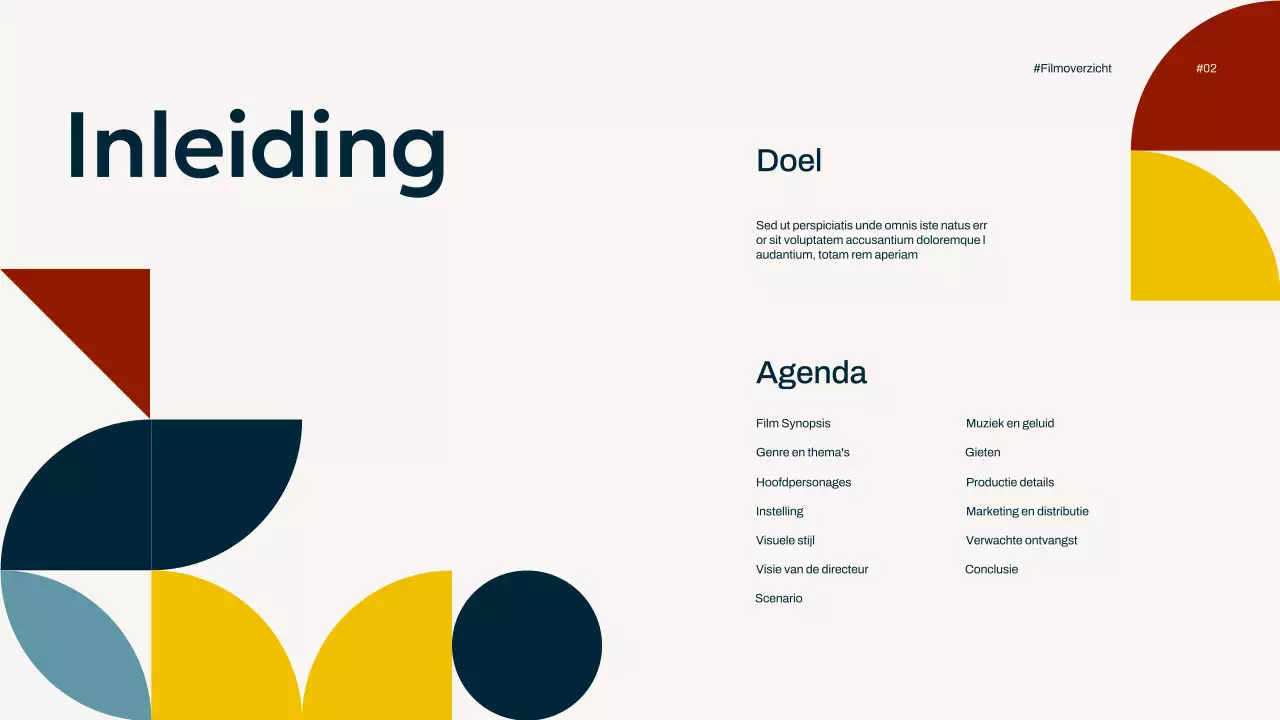 Ivory Navy Geel Eenvoudig Minimal Pop Film Overzicht Campagne