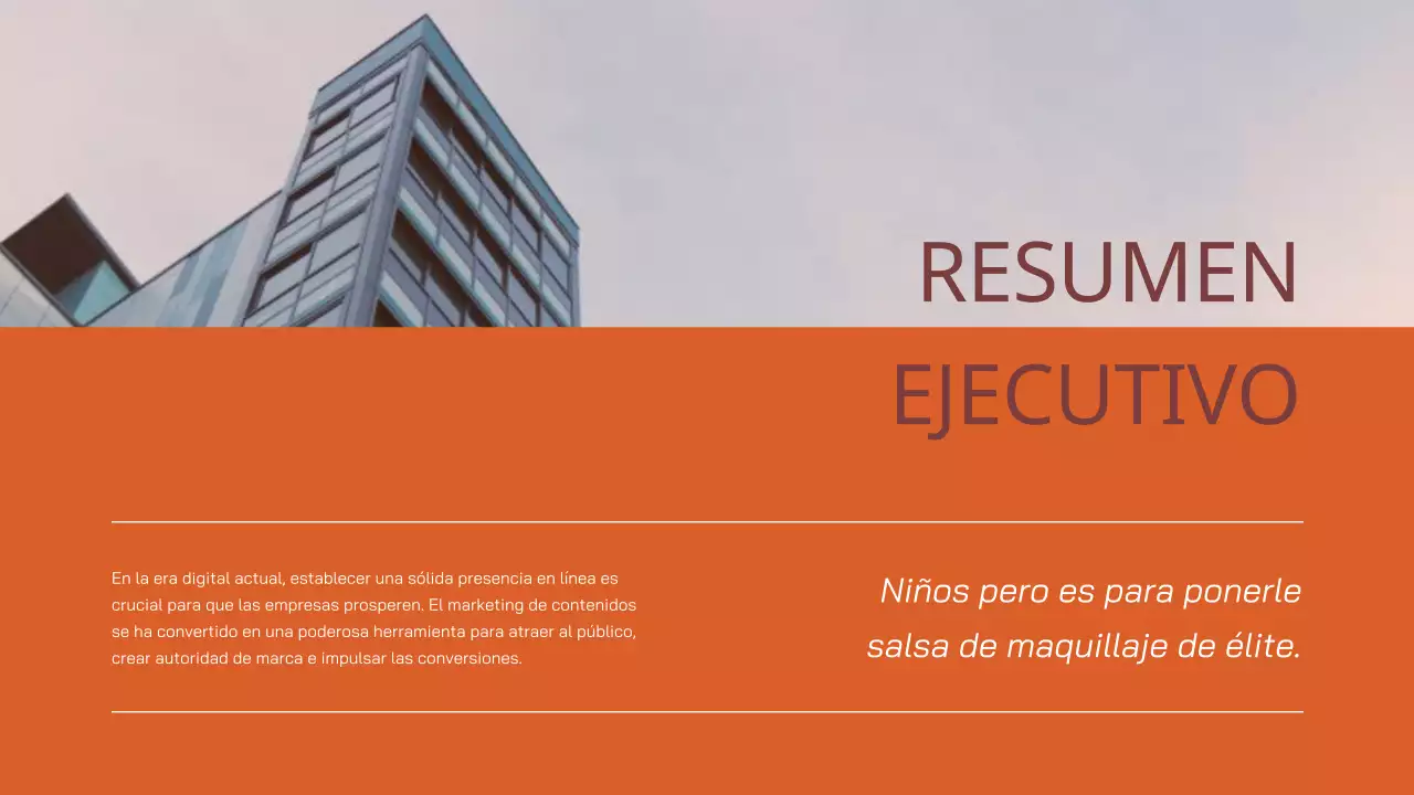 Crema Naranja Propuesta de proyecto empresarial simple