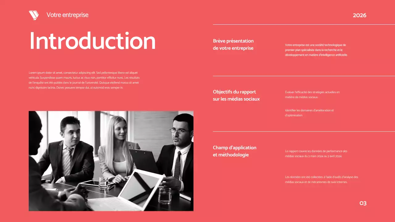 Black Red Bold Modern Social Media Report Proposal