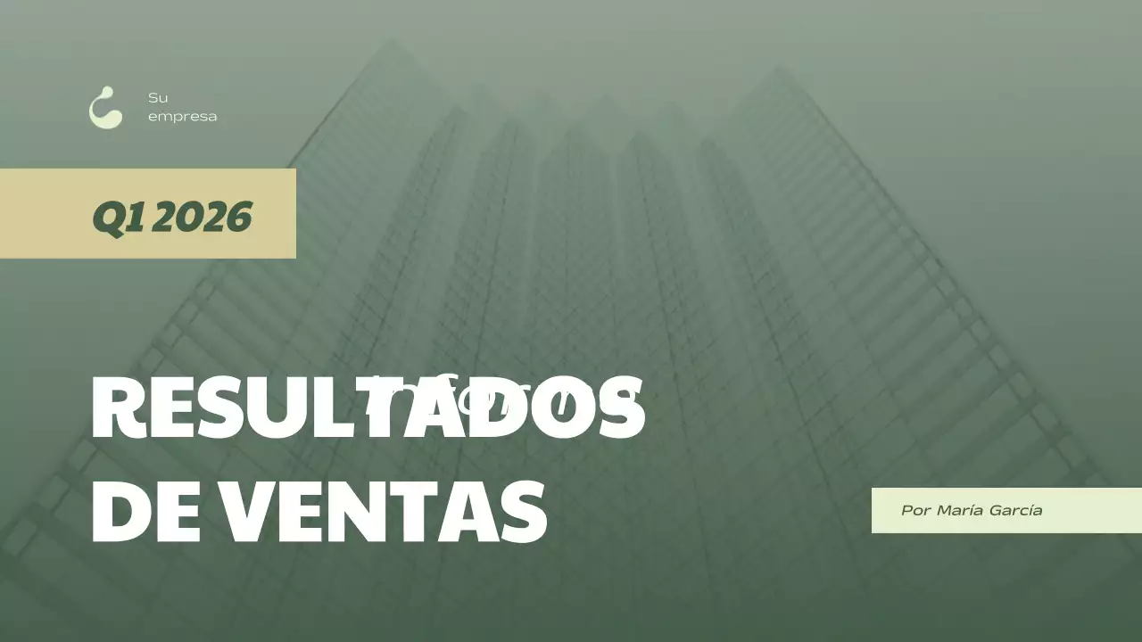 Informe sobre el rendimiento comercial de Green Beige Simple