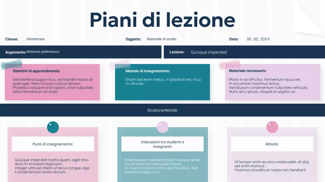 Viola Verde Pianura Piano di studio di base per l'aula Presentazione