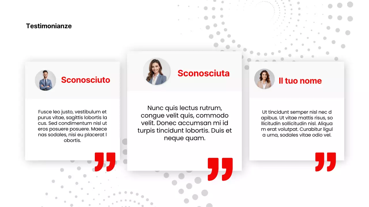 Rosso Bianco Moderno Pitch del prodotto sanitario