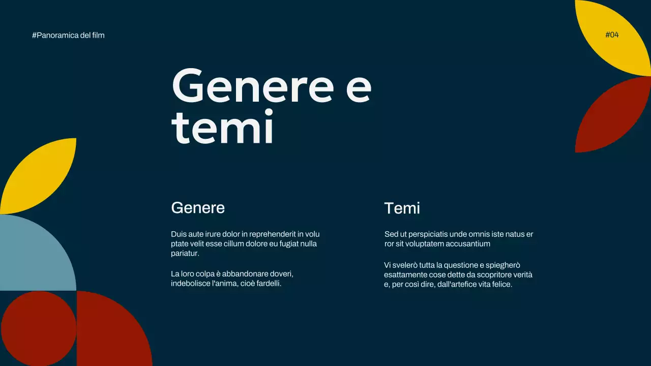 Avorio Navy Giallo Semplice Minimal Pop Panoramica della campagna cinematografica