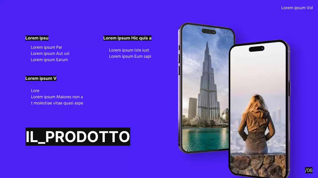 Viola Nero Moderno Minimale Proposta di Pitch Deck