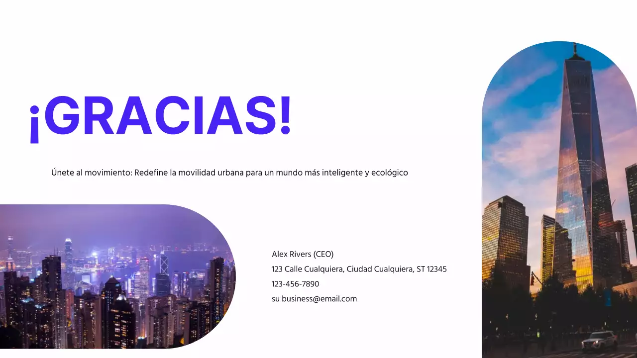 Púrpura Negro Moderno Minimal Pitch Deck propuesta