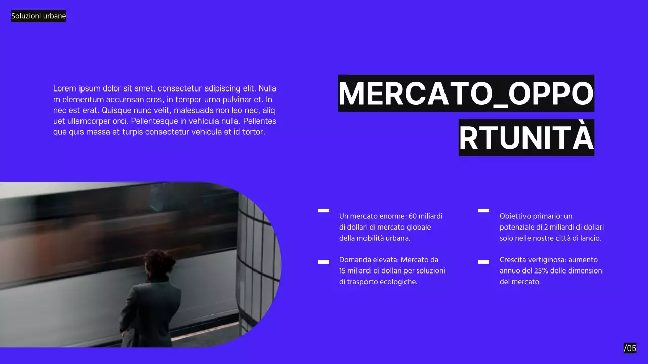 Viola Nero Moderno Minimale Proposta di Pitch Deck