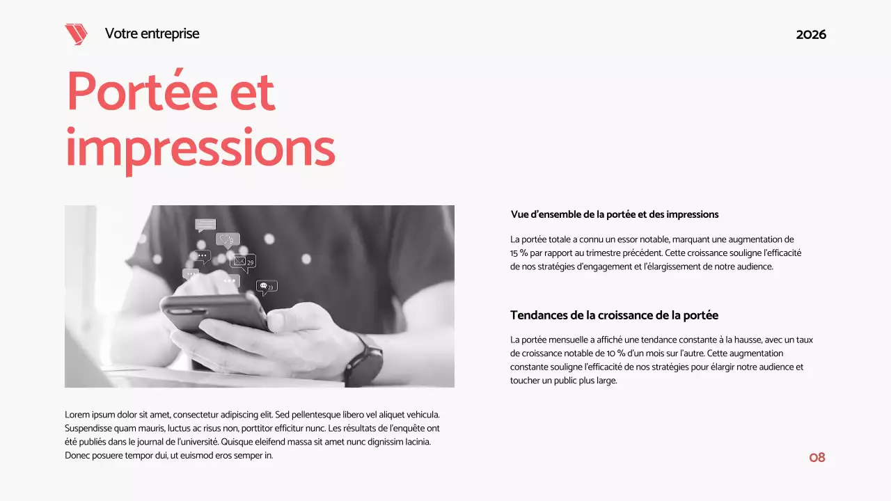 Black Red Bold Modern Social Media Report Proposal