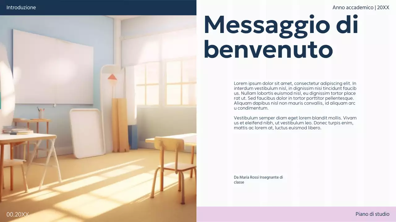 Viola Verde Pianura Piano di studio di base per l'aula Presentazione