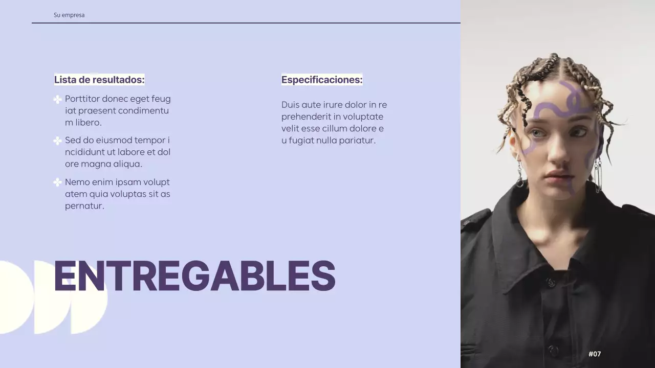 Marfil Violeta Amarillo Retro Diseño Creativo Directrices breves