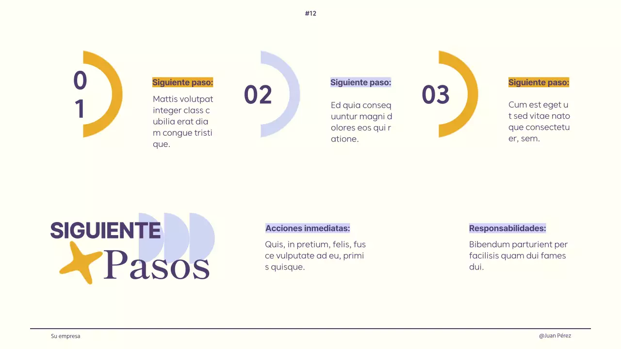 Marfil Violeta Amarillo Retro Diseño Creativo Directrices breves