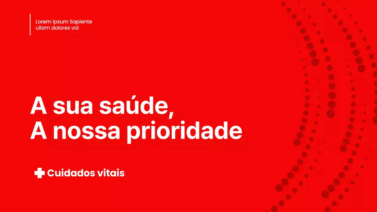 Vermelho Branco Moderno para a apresentação de produtos de saúde