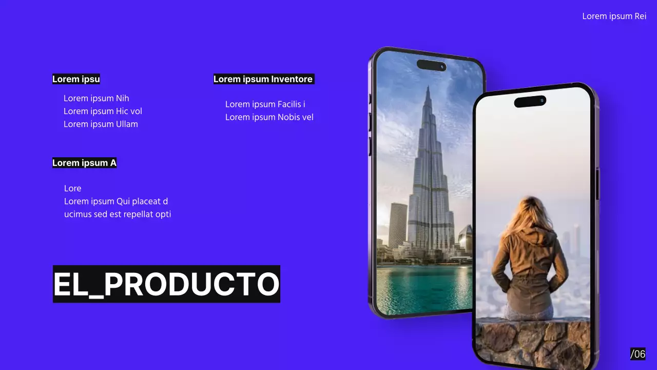 Púrpura Negro Moderno Minimal Pitch Deck propuesta