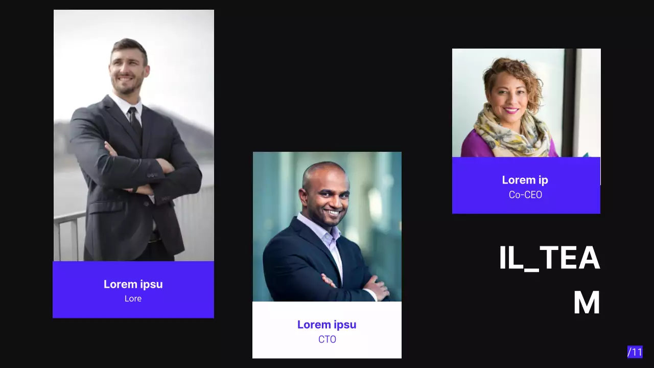 Viola Nero Moderno Minimale Proposta di Pitch Deck