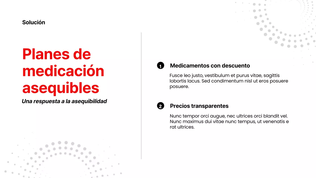 Red White Modern Healthcare Product Pitch