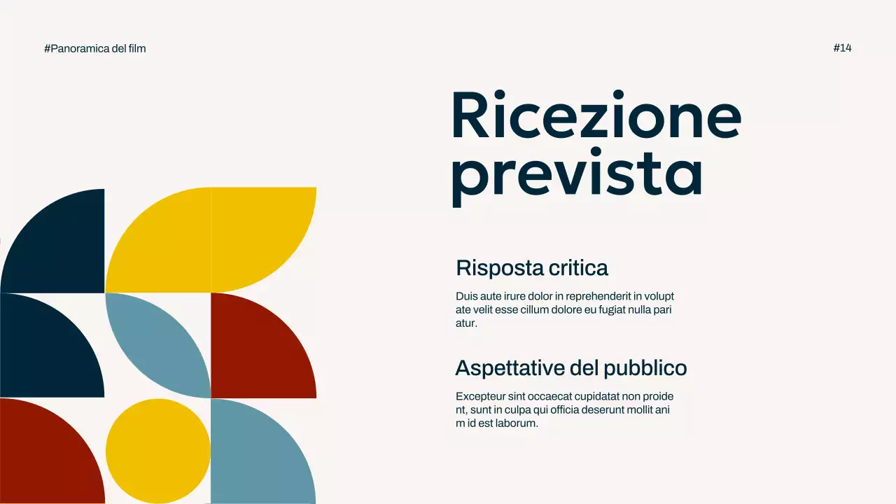 Avorio Navy Giallo Semplice Minimal Pop Panoramica della campagna cinematografica