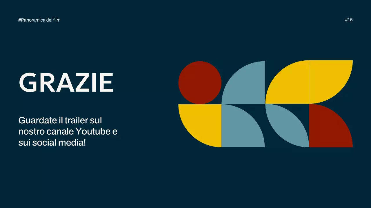 Avorio Navy Giallo Semplice Minimal Pop Panoramica della campagna cinematografica