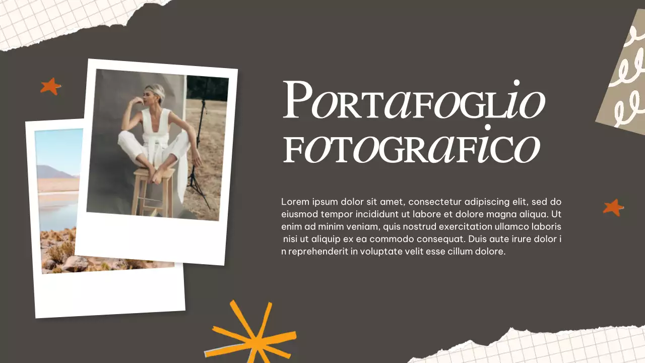 Portafoglio creativo retrò beige