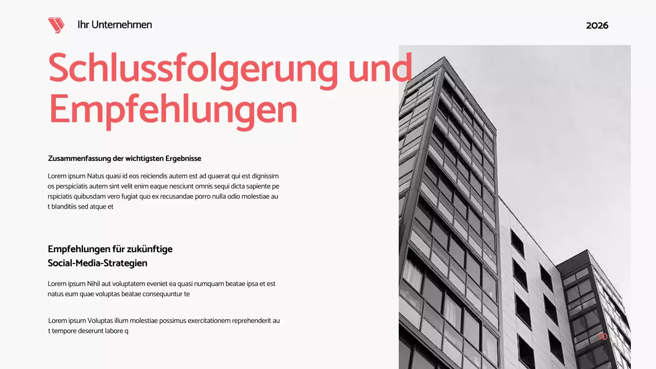 Schwarz Rot Fett Modern Social Media Bericht Vorschlag