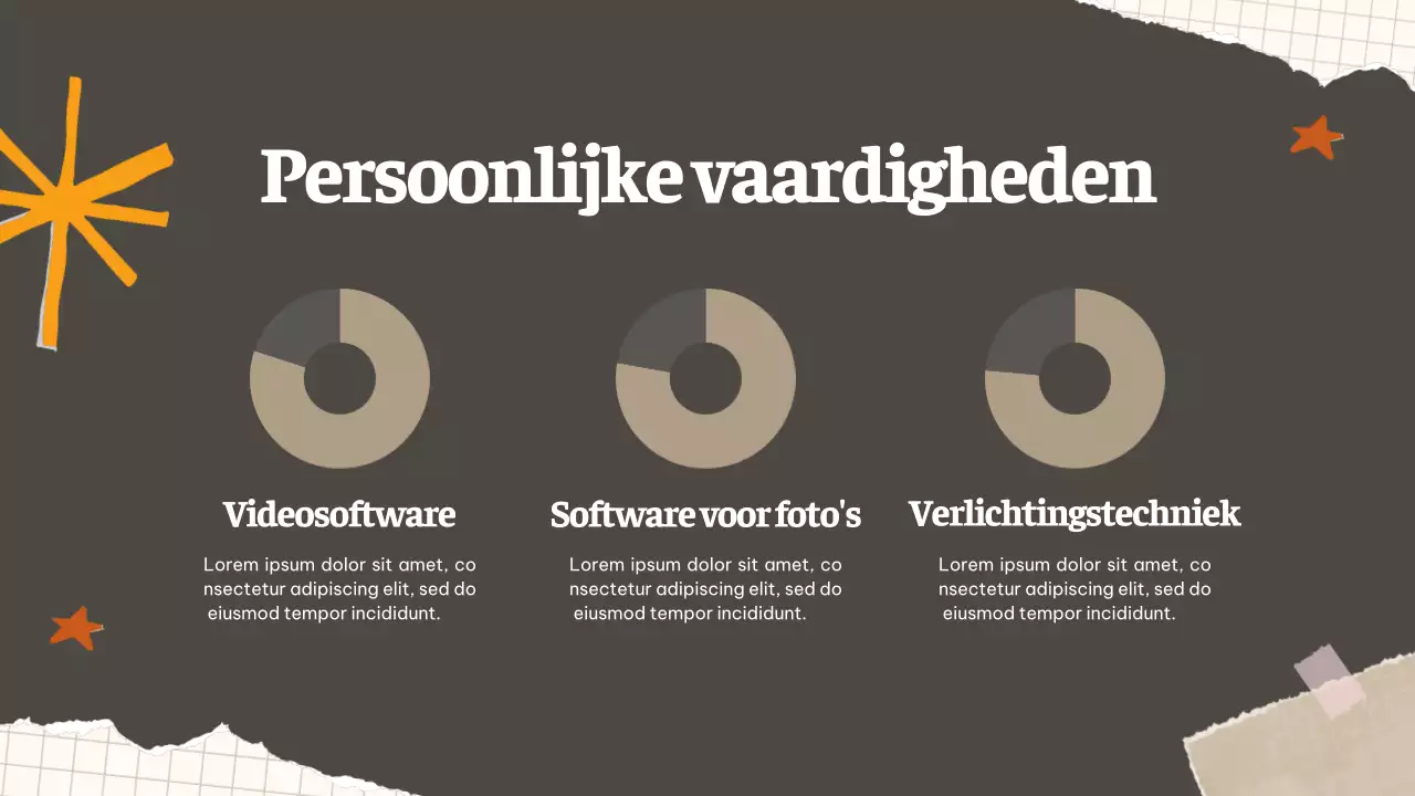 Beige Retro Creatief Portfolio