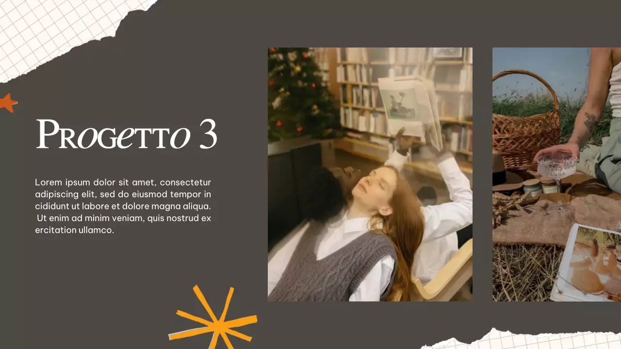 Portafoglio creativo retrò beige