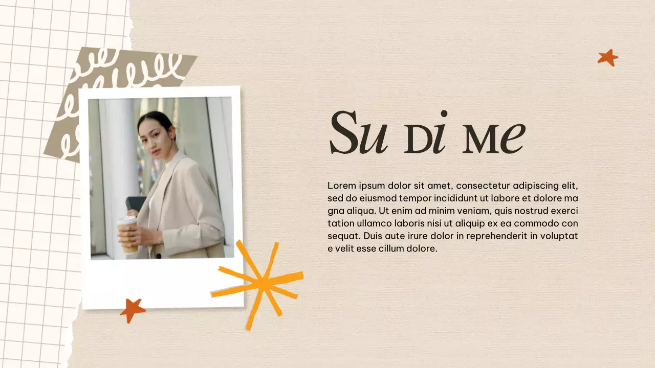 Portafoglio creativo retrò beige