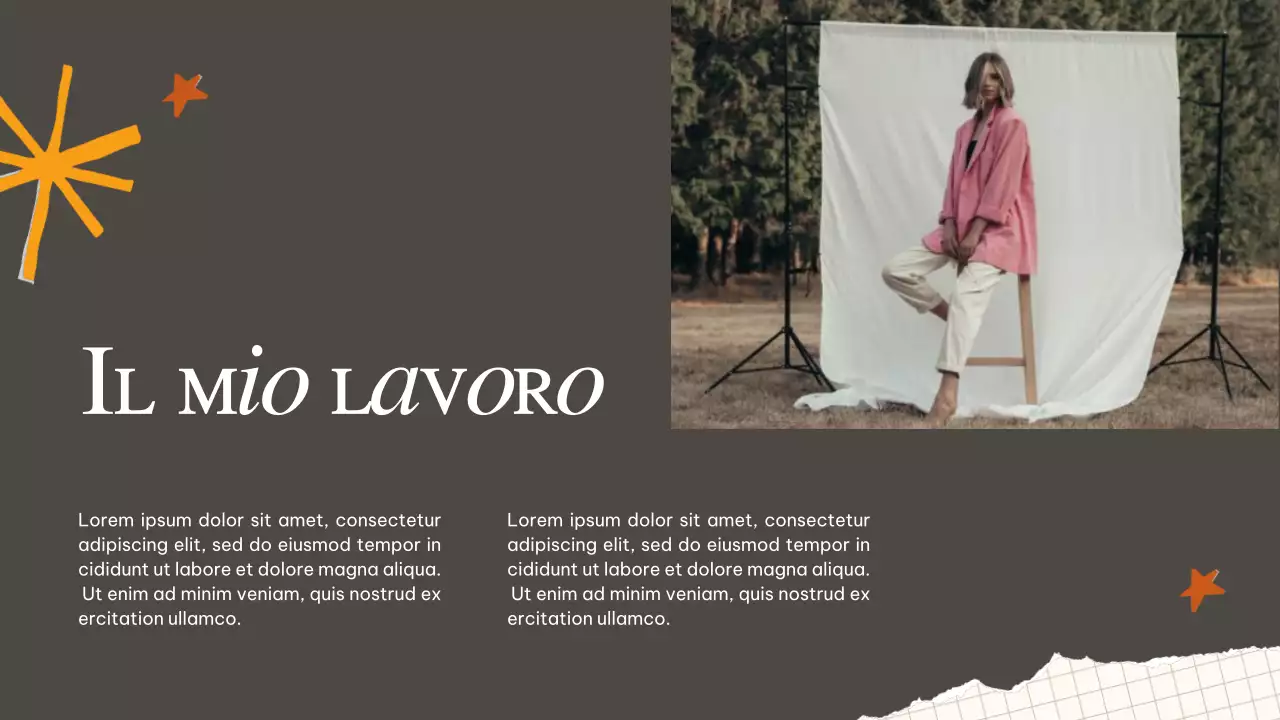 Portafoglio creativo retrò beige