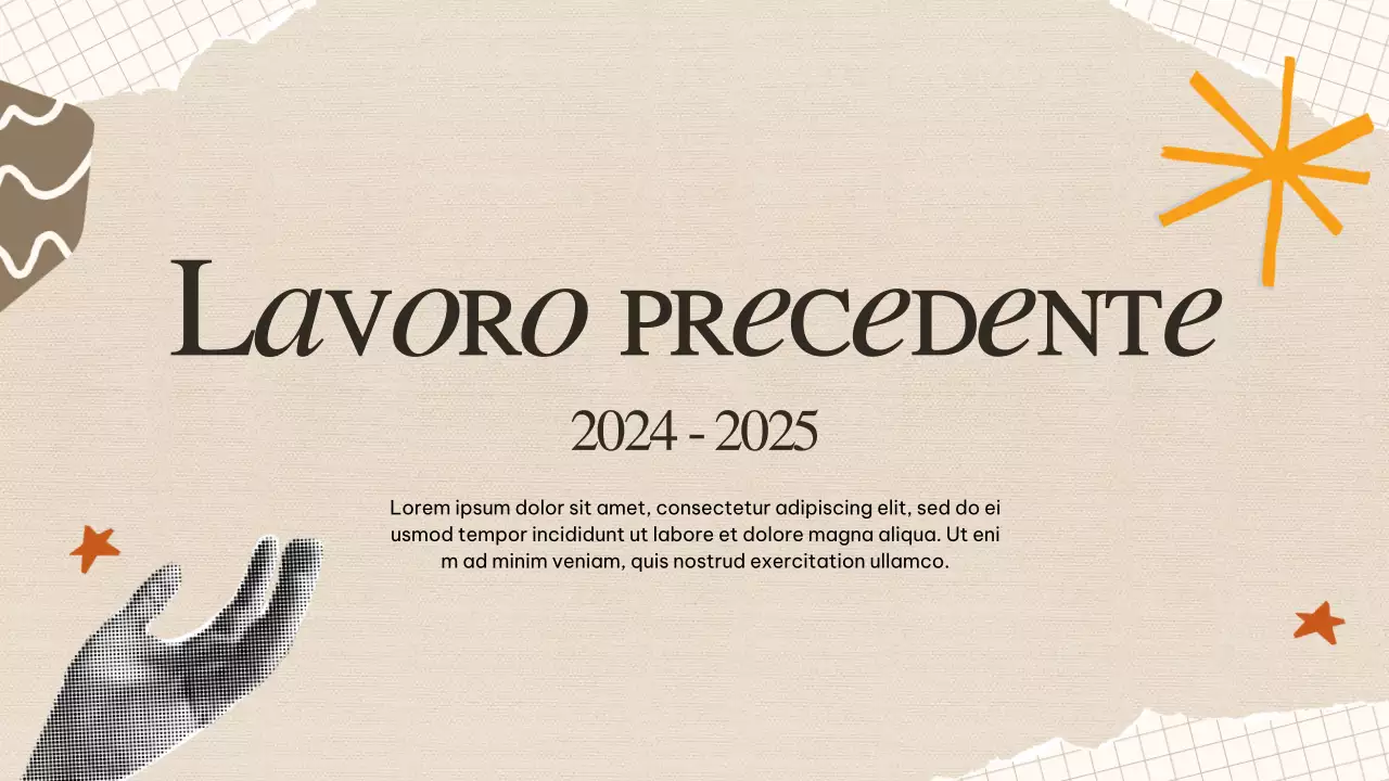 Portafoglio creativo retrò beige