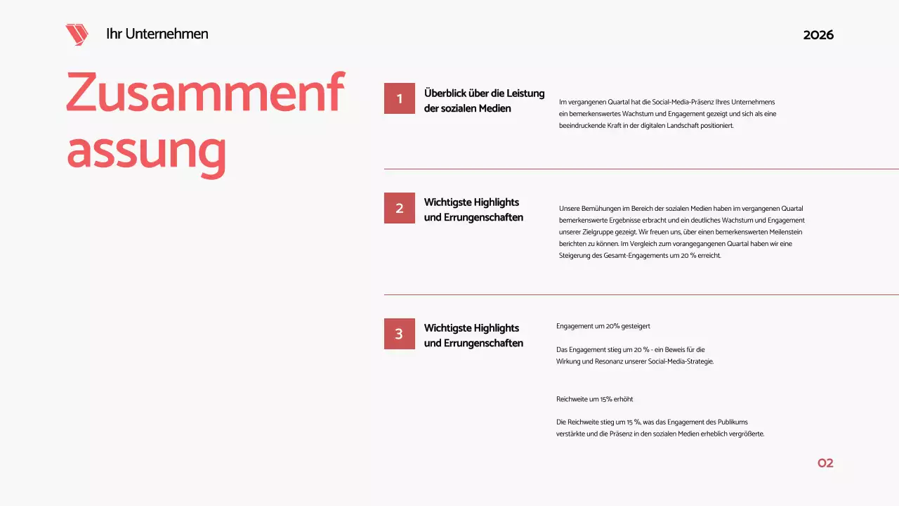 Schwarz Rot Fett Modern Social Media Bericht Vorschlag