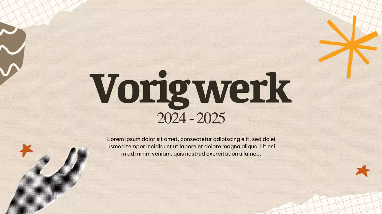 Beige Retro Creatief Portfolio