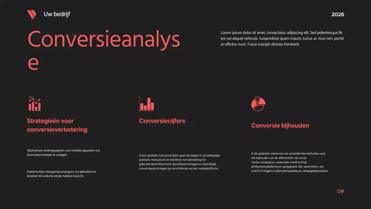 Zwart Rood Vet Modern Social Media Rapport Voorstel