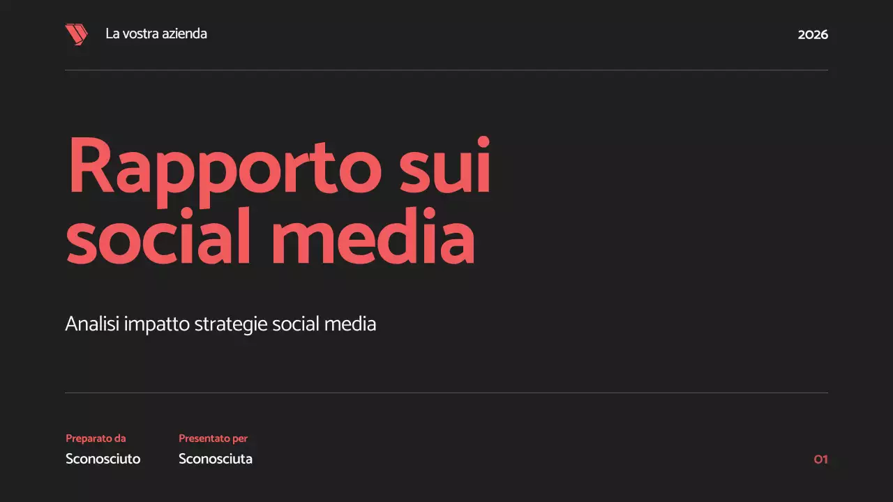 Nero Rosso Grassetto Moderno Relazione sui social media Proposta