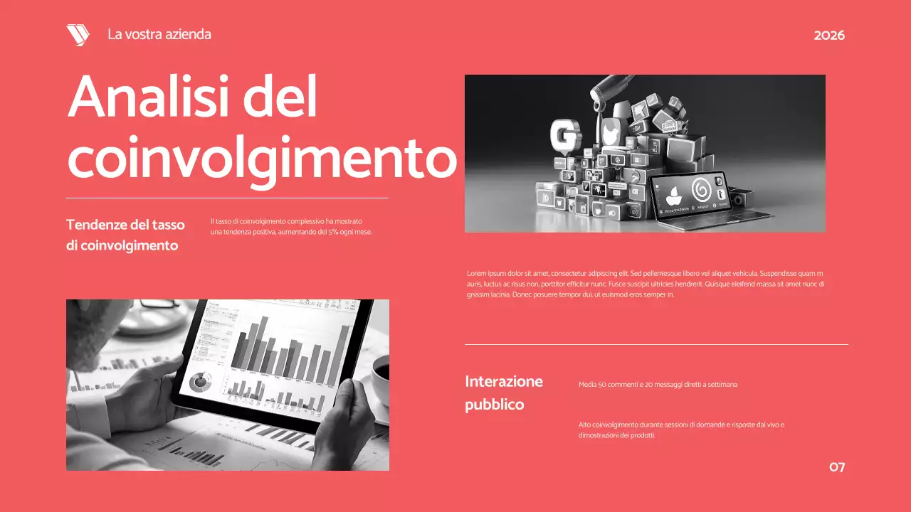 Nero Rosso Grassetto Moderno Relazione sui social media Proposta