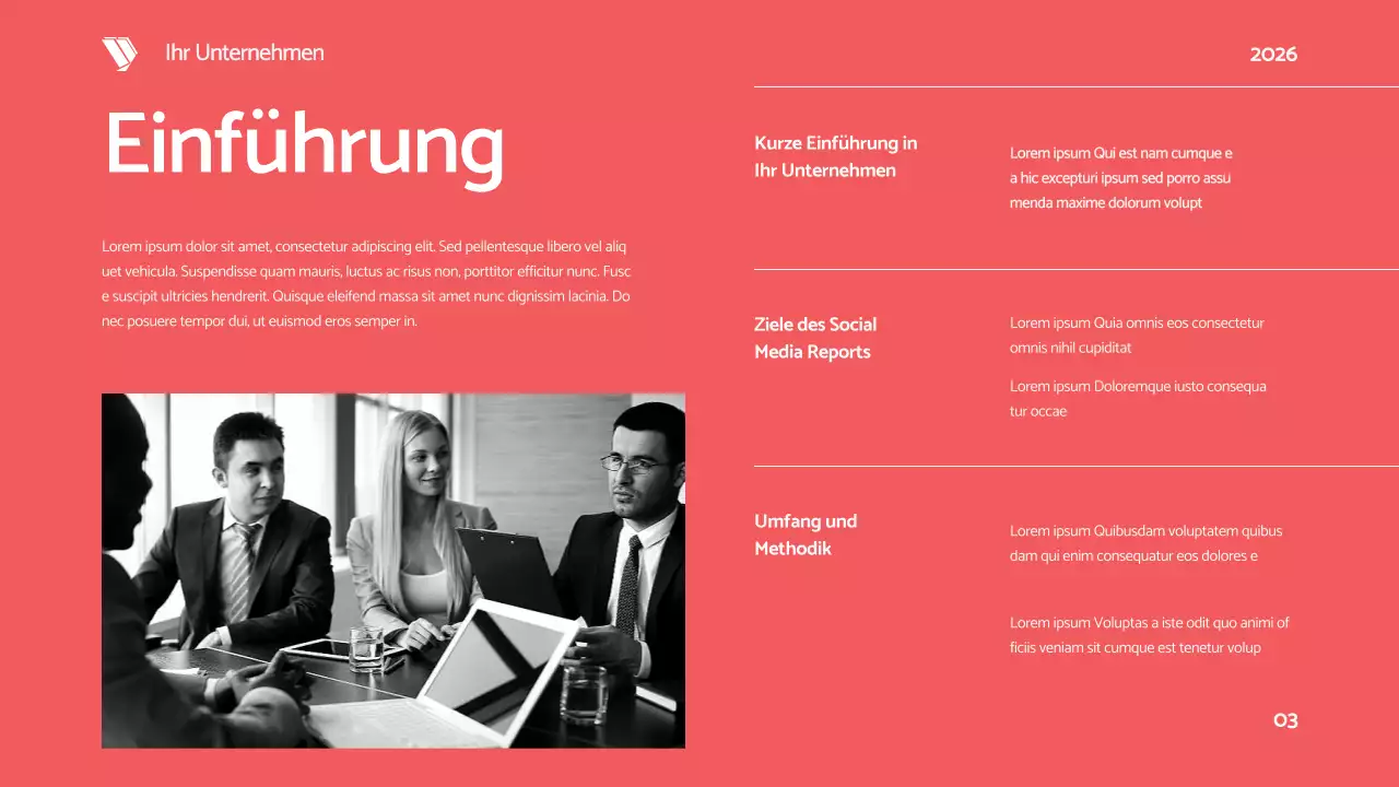 Schwarz Rot Fett Modern Social Media Bericht Vorschlag