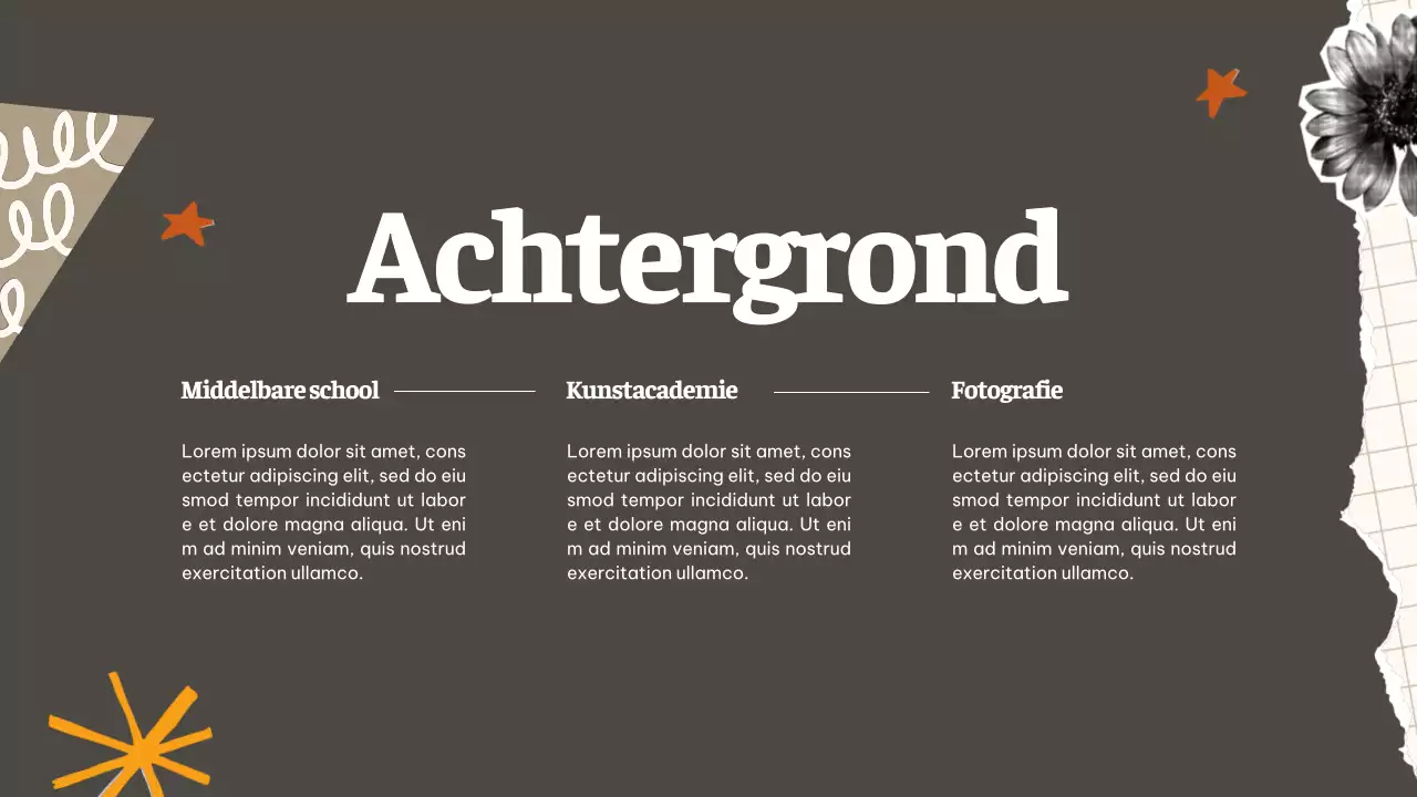 Beige Retro Creatief Portfolio