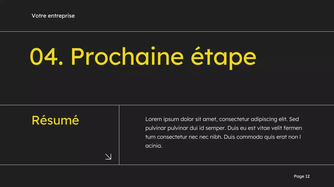 Jaune et noir Simple Sales Deck Marketing Proposal