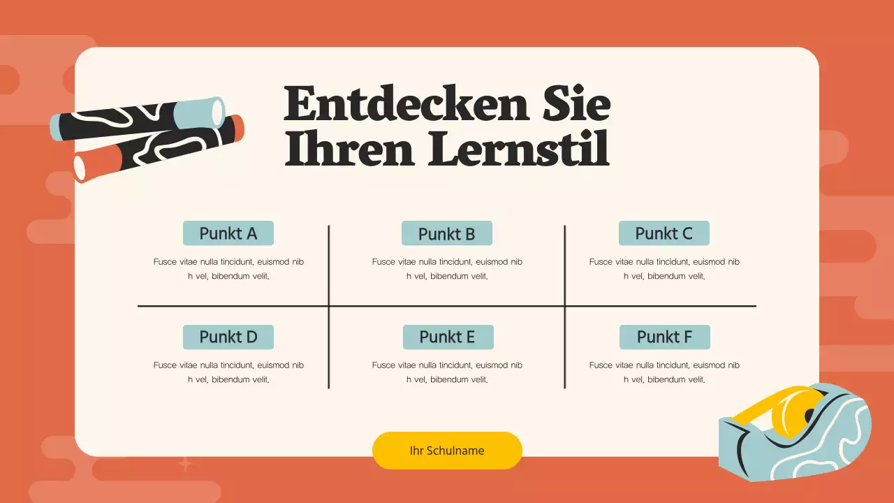 Orange Pop Middle School Studienführer Studienmaterial