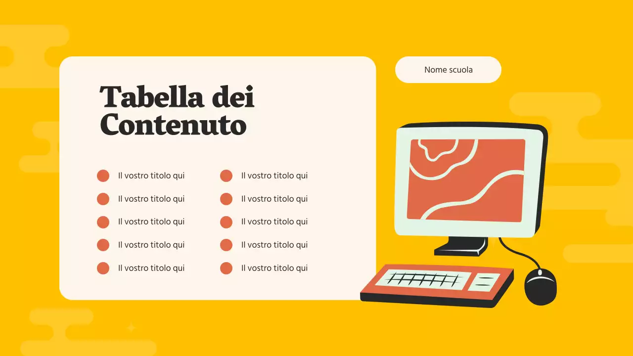 Guida allo studio della scuola media Orange Pop Materiale di studio