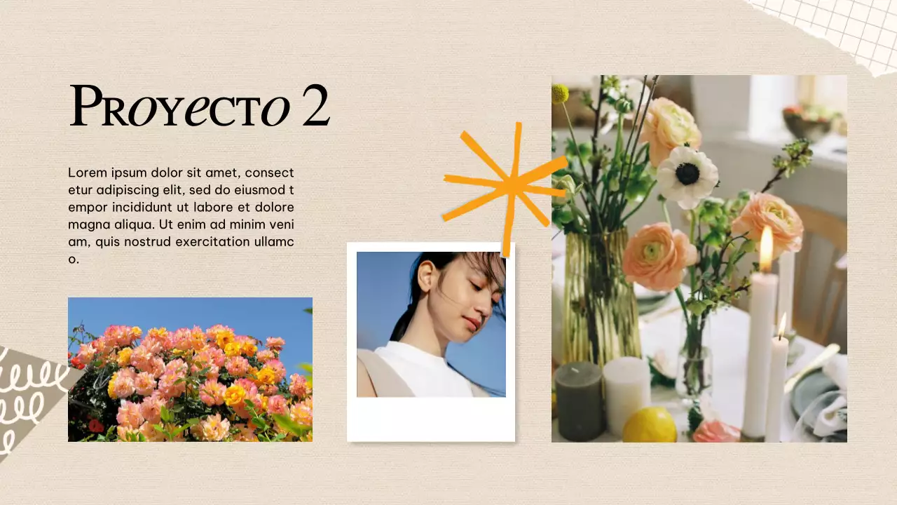 Cartera creativa retro beige