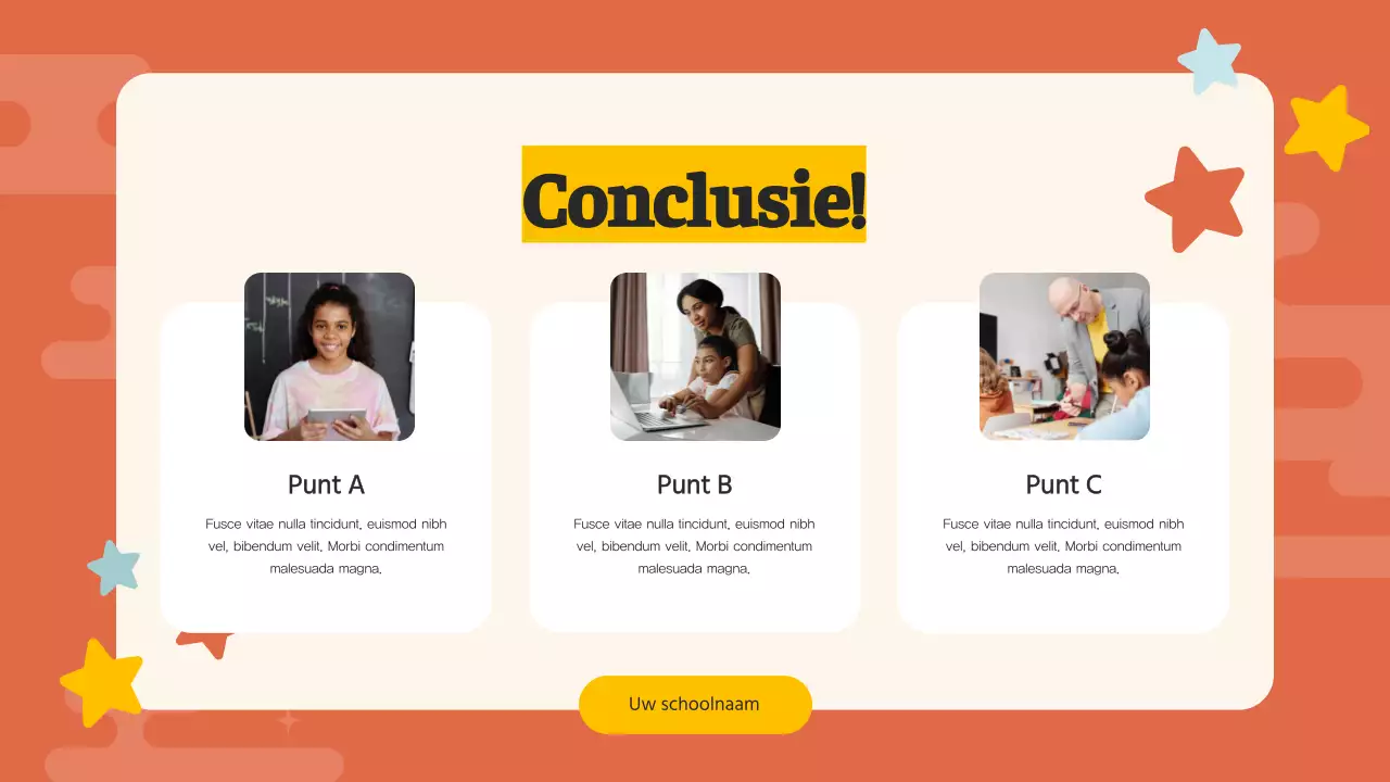 Orange Pop Middelbare School Studiegids Studiemateriaal