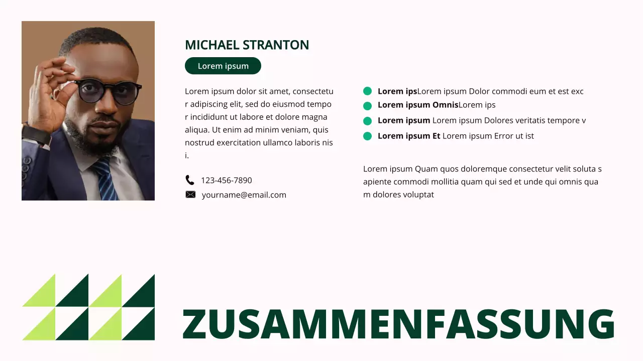 Green Geometric Small Business Funding Pitch Proposal