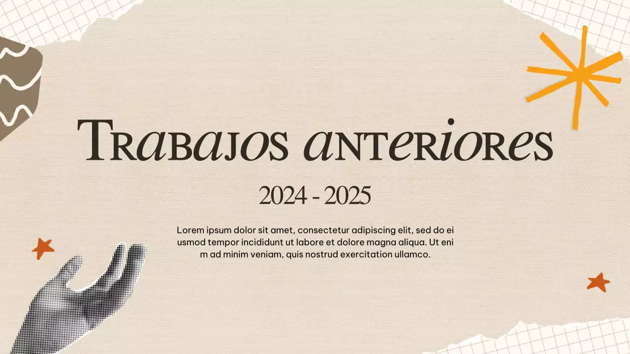 Cartera creativa retro beige