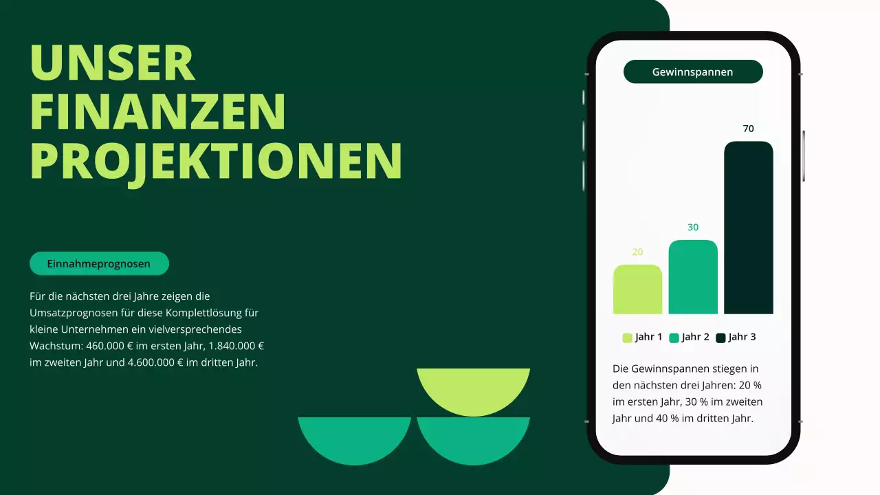 Green Geometric Small Business Funding Pitch Proposal